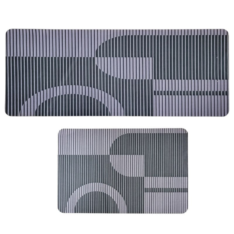 ALFOMBRA PARA SUELO ANTIDESLIZANTE DE 2 PIEZAS 98X38CM Y 58X38CM, IDEAL APRA ABSORBER EL AGUA Y SECAR RAPIDAMENTE JIAERMEI