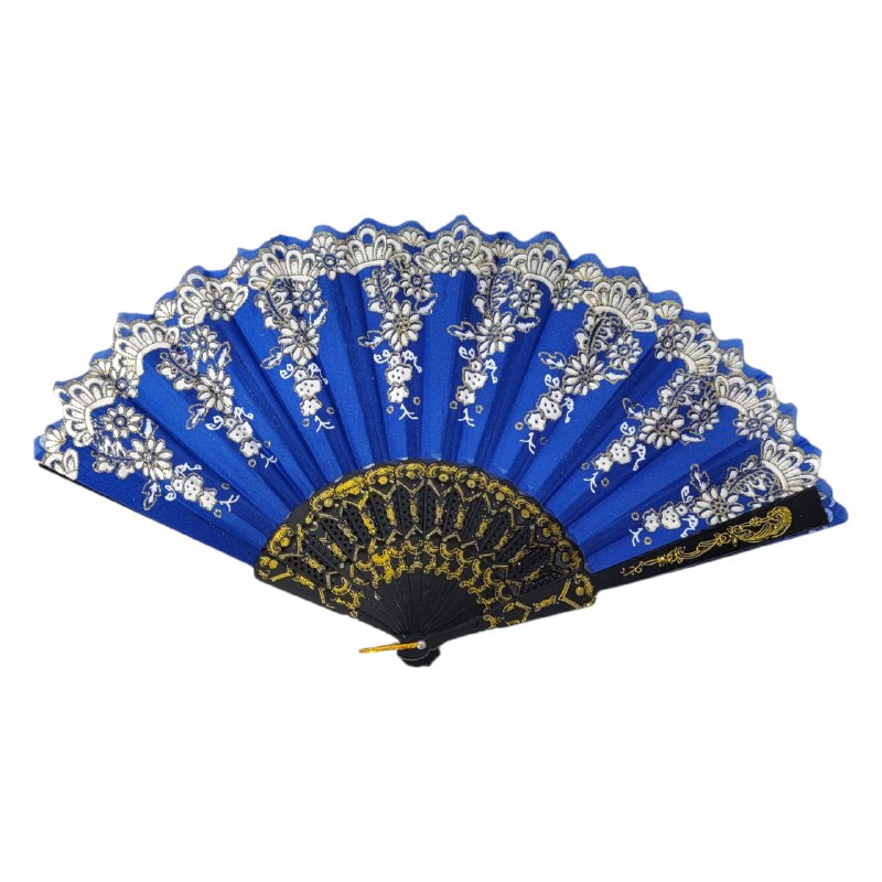 ABANICO DE ENCAJE PERSONAL DISEÑO CLASICO ELEGANTE 23.3X43CM, 6 ESTILOS