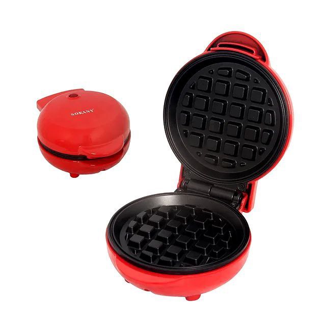 MAQUINA WAFFLERA FACIL DE LIMPIAR 550W DOBLE CARA SK-08024 SOKANY