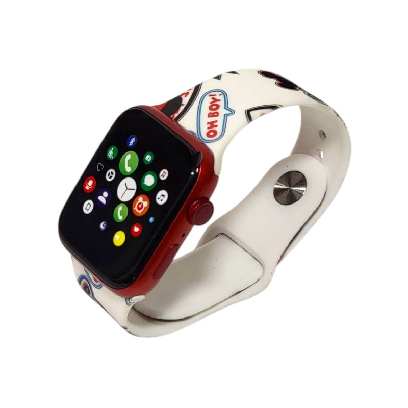 BRAZALETE INTERCAMBIABLE CORREA DE SILICONA PARA RELOJ INTELIGENTE Y APPLE WATCH 42-44-45CM, 5 ESTILOS