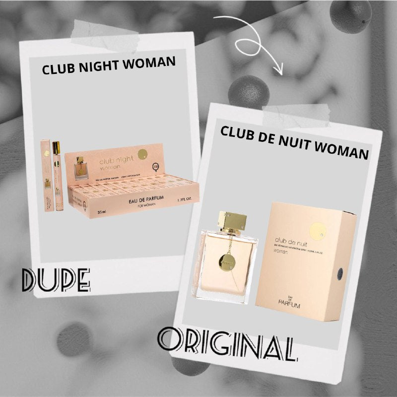 PERFUME EN TUBO PARA MUJER CLUB NIGHT WOMAN EDP 35ML (M) (AROMA SIMILAR ARMAF CLUB DE NUIT WOMAN)