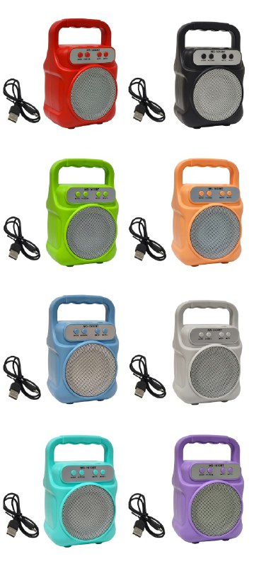 PARLANTE ALTAVOZ INALAMBRICO USB, TF Y RADIO BLUETOOTH, BATERIA DE LARGA DURACION POTENCIA 6W 12X19CM MS-1610BT