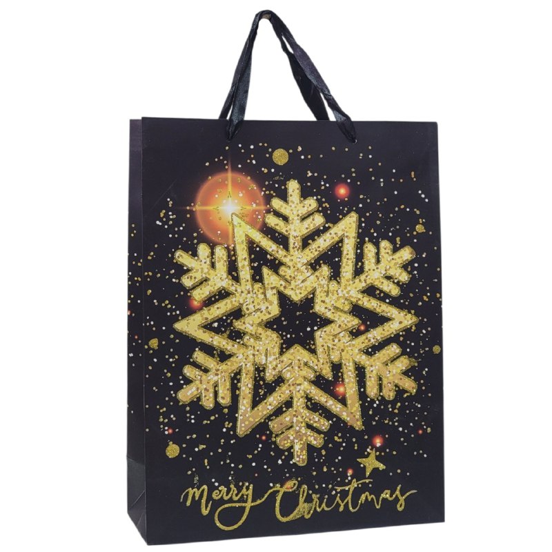 BOLSA DE REGALO NAVIDEÑA GRANDE 40X30X12CM