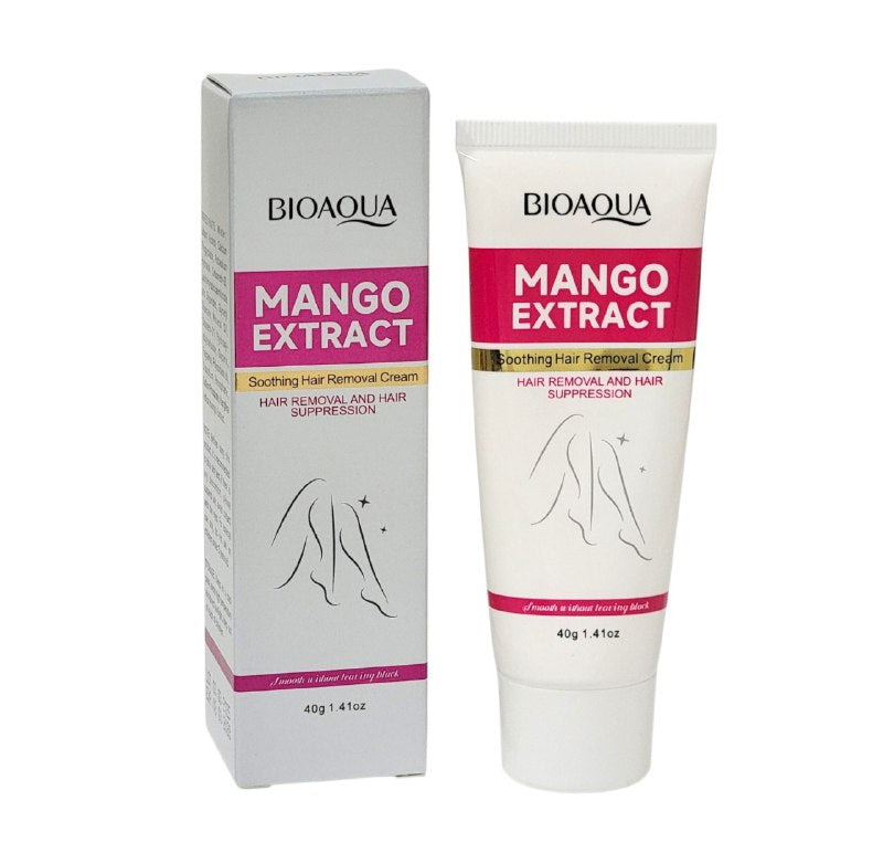 CREMA CORPORAL DEPILADORA SUAVE CON EXTRACTO DE MANGO BIOAQUA 40G