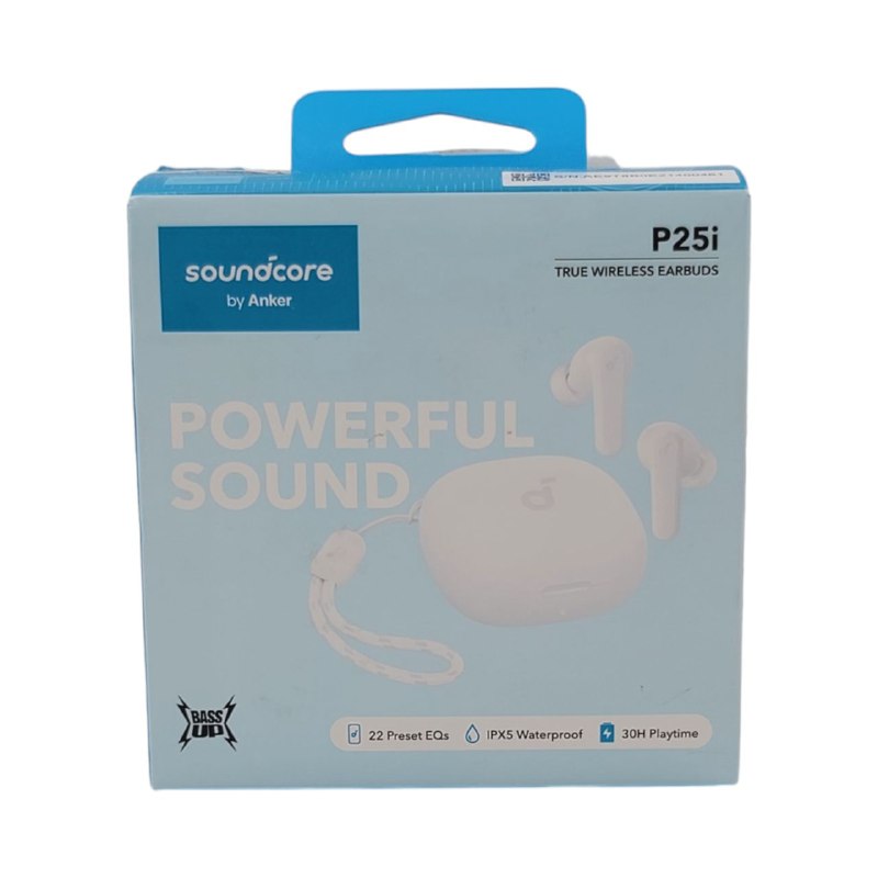 AUDIFONOS AURICULARES INALAMBRICOS ORIGINALES SONIDO DE ALTA CALIDAD, RESISTENTE AL AGUA Y SUDOR, APLICACION PERSONALIZABLE SOUNDCORE, BATERIA 10H SOUNDCORE P25i