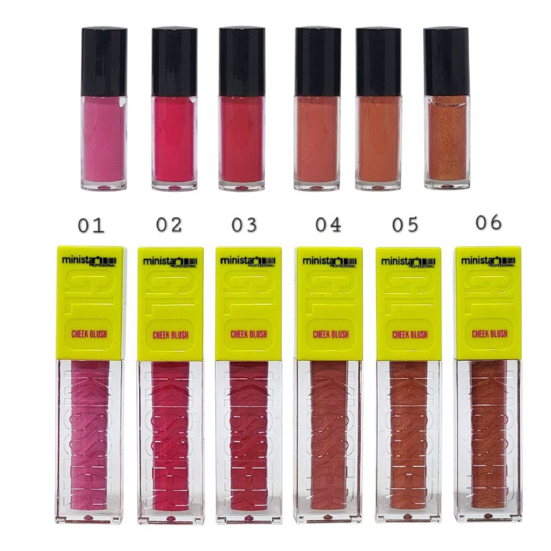 BLUSH DE MEJILLAS EN CREMA DUPE DE MAYBELINE 8ML, FORMULA LIGERA DE ACABADO NATURAL Y REFRESCANTE MINISTAR PROFESSIONAL