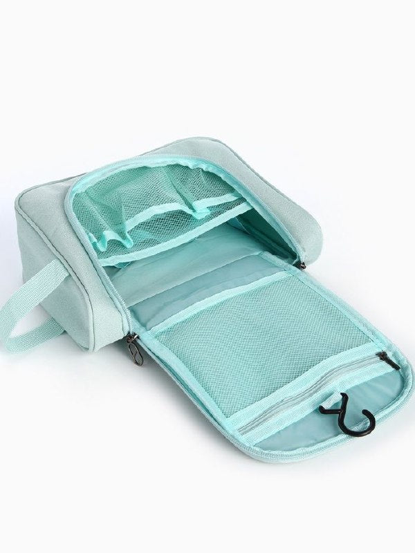 COSMETIQUERA ECONOMICA ORGANIZADORA DE MAQUILLAJE O COSMETICOS PORTATIL CON GANCHO PARA COLGAR 4 COLORES TABU 24.5X18.5X8.5CM