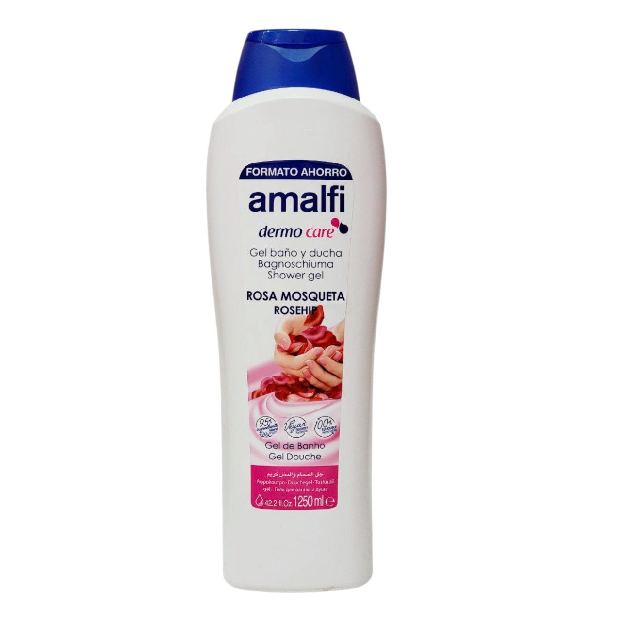 GEL DE BAÑO CON EXTRACTO DE ROSA MOSQUETA AMALFI DERMO CARE 1250ML