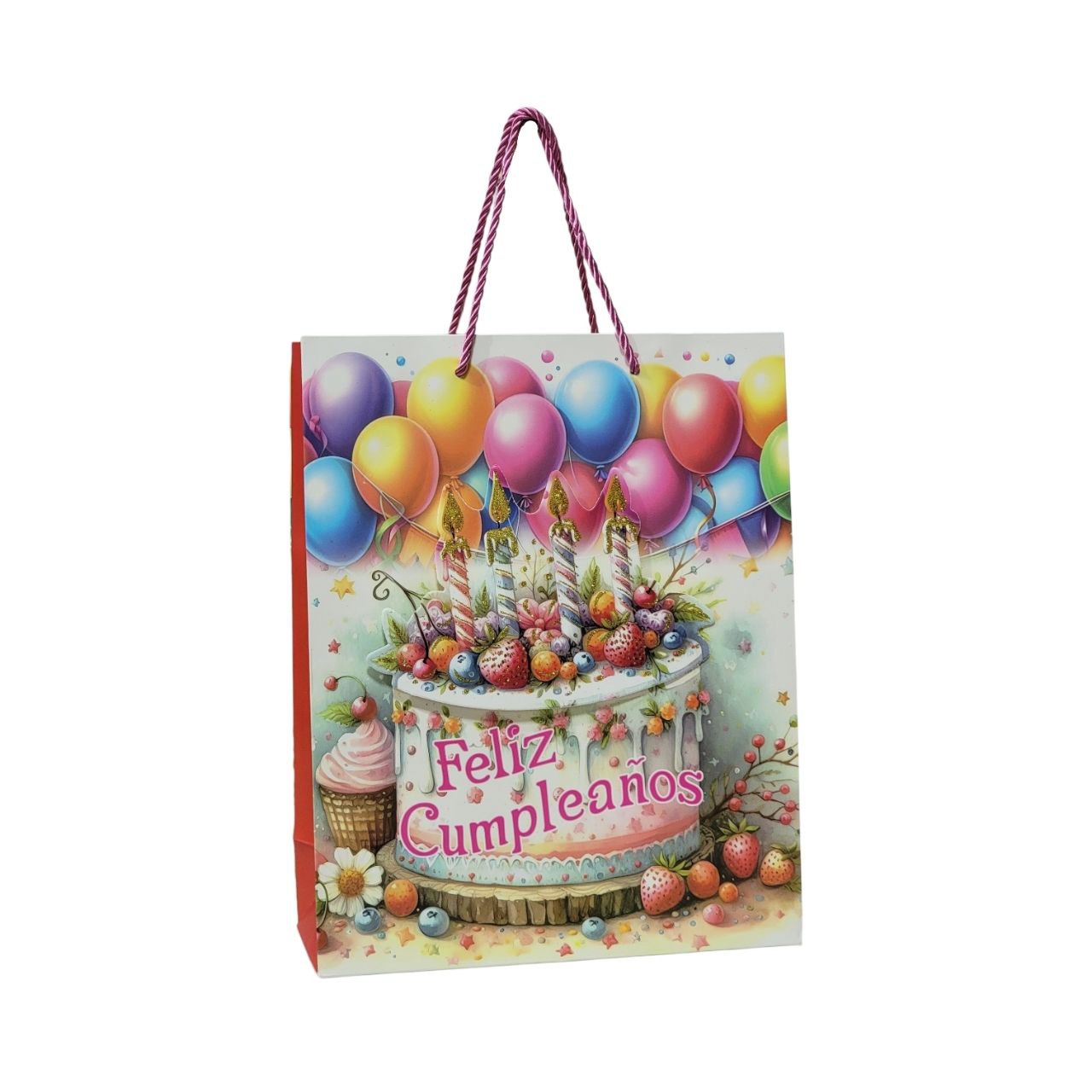 BOLSA DE REGALO PARA CUMPLEAÑOS MEDIANA 32X26X10CM