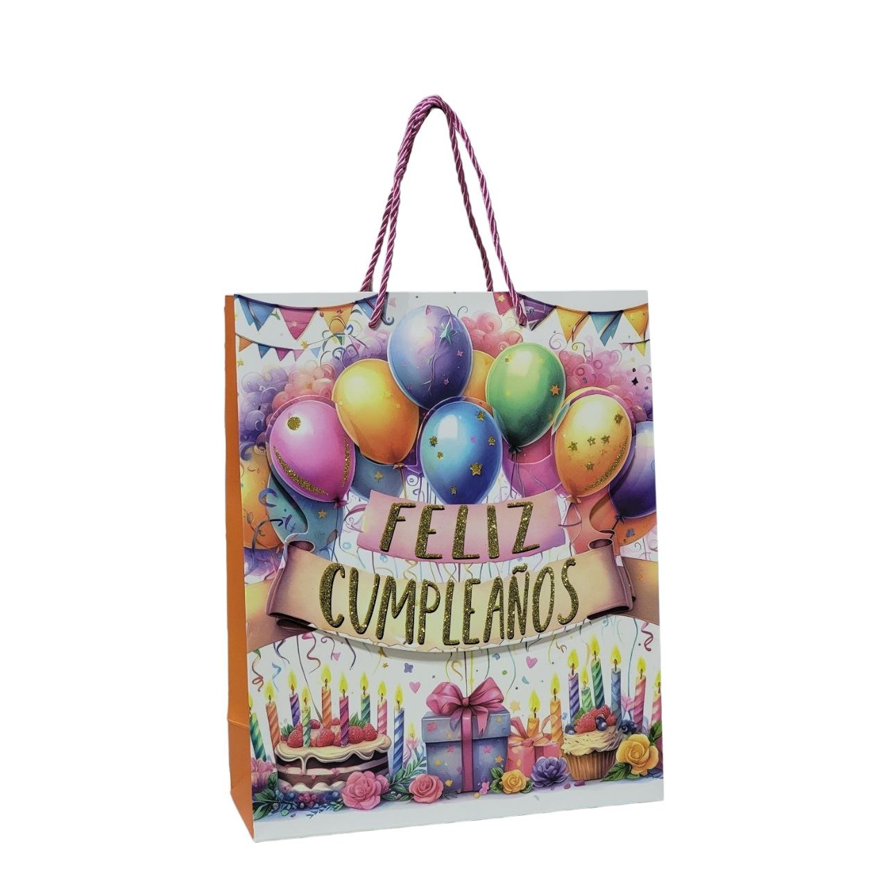 BOLSA DE REGALO PARA CUMPLEAÑOS MEDIANA 32X26X10CM