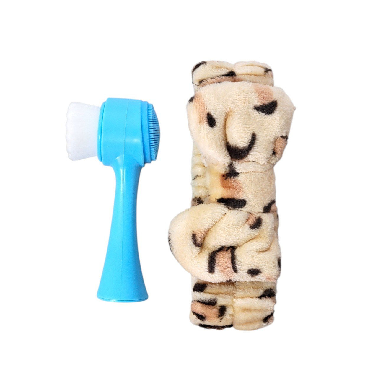 KIT DE CUIDADO FACIAL, DIADEMA ELASTICA Y CEPILLO PARA SKIN CARE LEMON BEAUTY