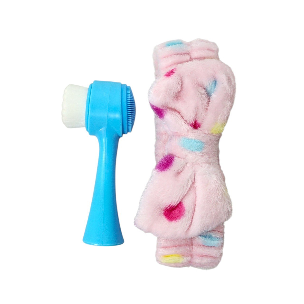 KIT DE CUIDADO FACIAL, DIADEMA ELASTICA Y CEPILLO PARA SKIN CARE LEMON BEAUTY