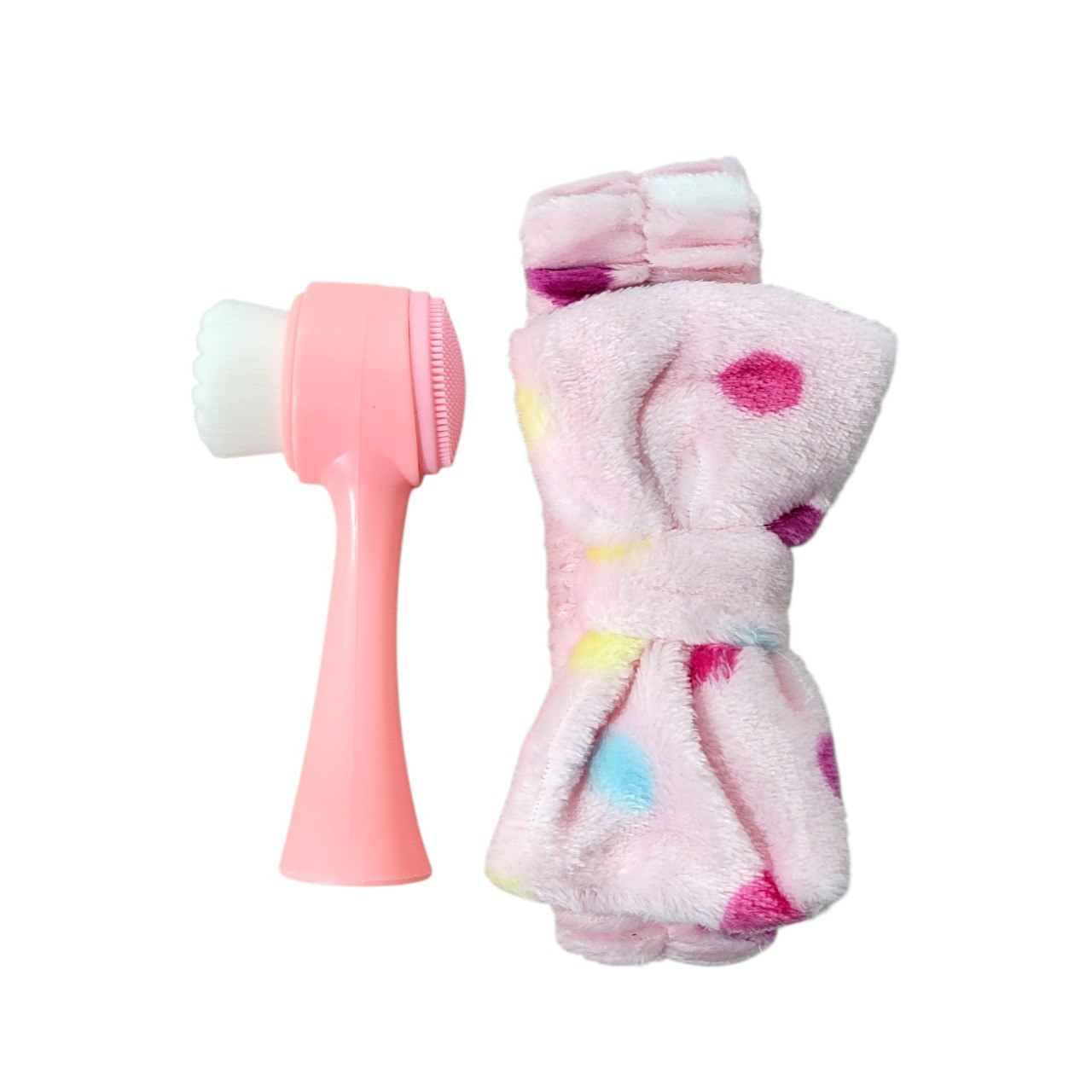 KIT DE CUIDADO FACIAL, DIADEMA ELASTICA Y CEPILLO PARA SKIN CARE LEMON BEAUTY