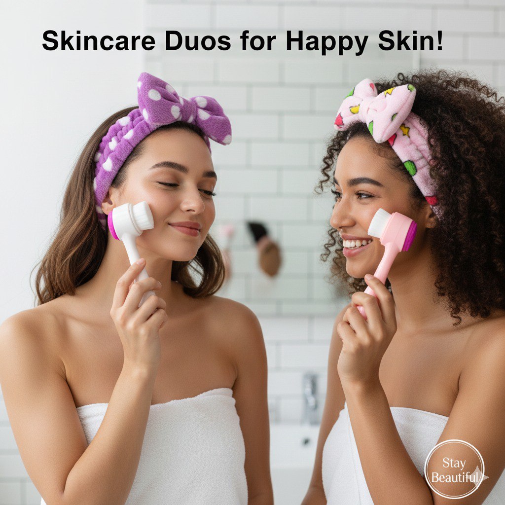 KIT DE CUIDADO FACIAL, DIADEMA ELASTICA Y CEPILLO PARA SKIN CARE LEMON BEAUTY