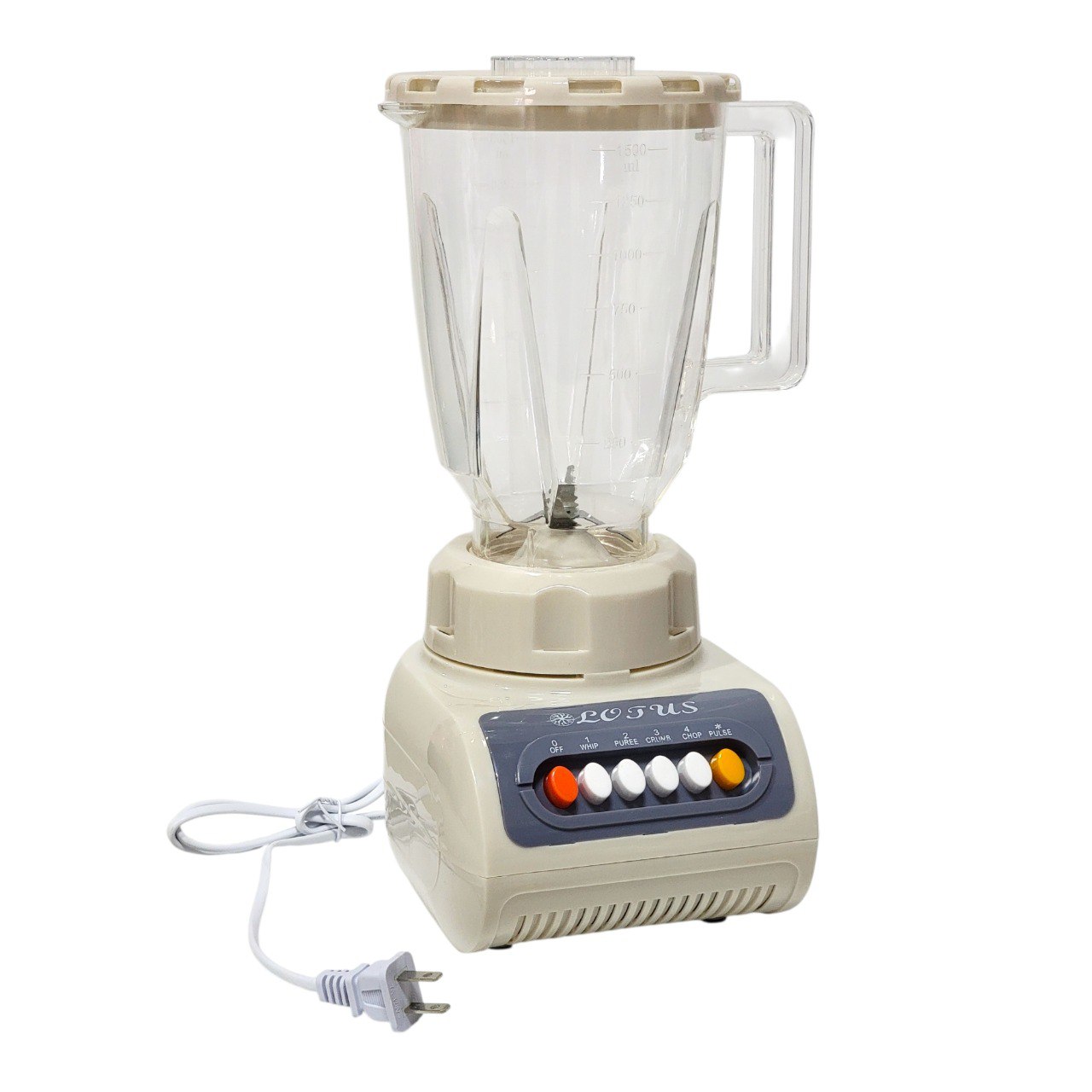 MAQUINA LICUADORA CON JARRA PLASTICA LOTUS 1.5L