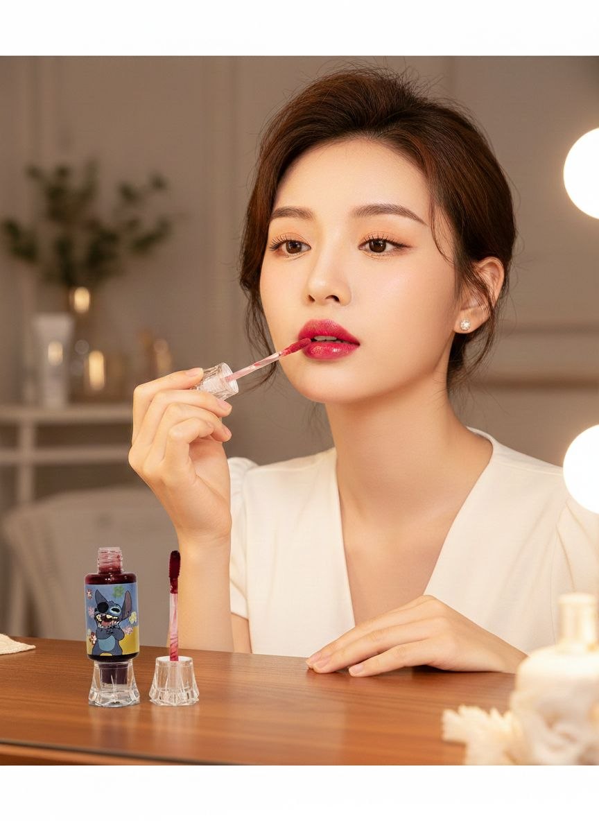 BRILLO LABIAL LIP TINTA HIDRATANTE DE LARGA DURACION Y EFECTO NATURAL STITCH