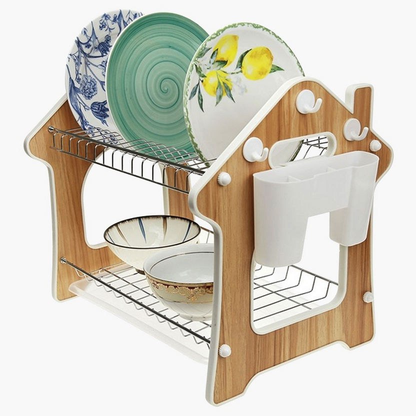 ESTANTE ORGANIZADOR Y ESCURRIDOR DE COCINA DE 2 NIVELES LOTUS HOME COLLECTION 54X12X31CM