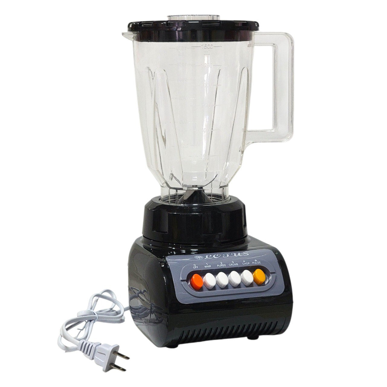 MAQUINA LICUADORA CON JARRA PLASTICA LOTUS 1.5L