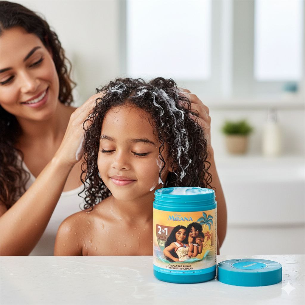 CREMA PARA PEINAR Y TRATAMIENTO CAPILAR 2 EN 1 PARA RIZOS MOANA NEVADA 1000G