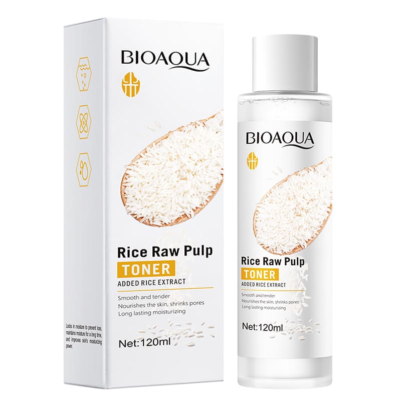 TONICO FACIAL CON PULPA CRUDA DE ARROZ HIDRATANTE BIOAQUA 120ML