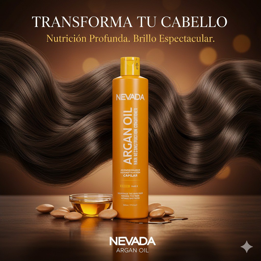 ACONDICIONADOR RECONSTRUCCION CAPILAR DE ACEITE DE ARGAN NEVADA 510ML