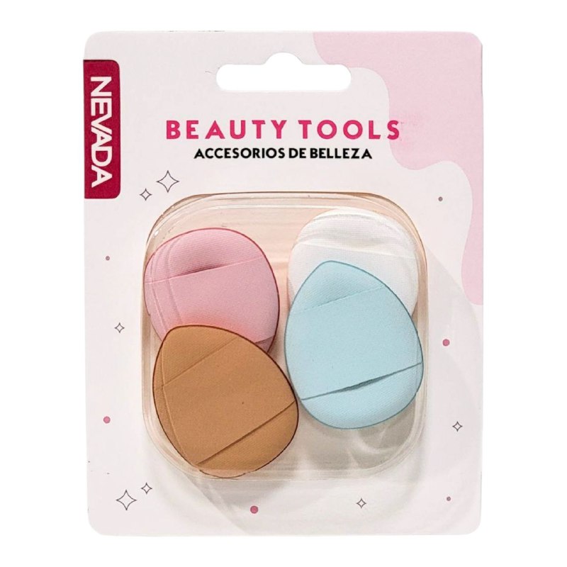 SET DE 4 MINI ESPONJAS DE MAQUILLAJE PARA LOS DEDOS NEVADA