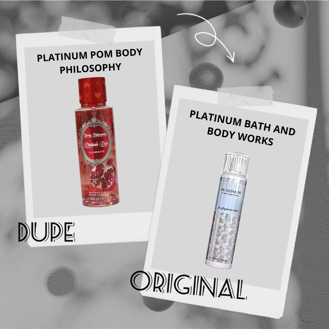 SPLASH BODY PHILOSOPHY PLATINUM POM ILLUMINATE 250ML (M) (DUPE PLATINUM BATH & BODY WORKS)