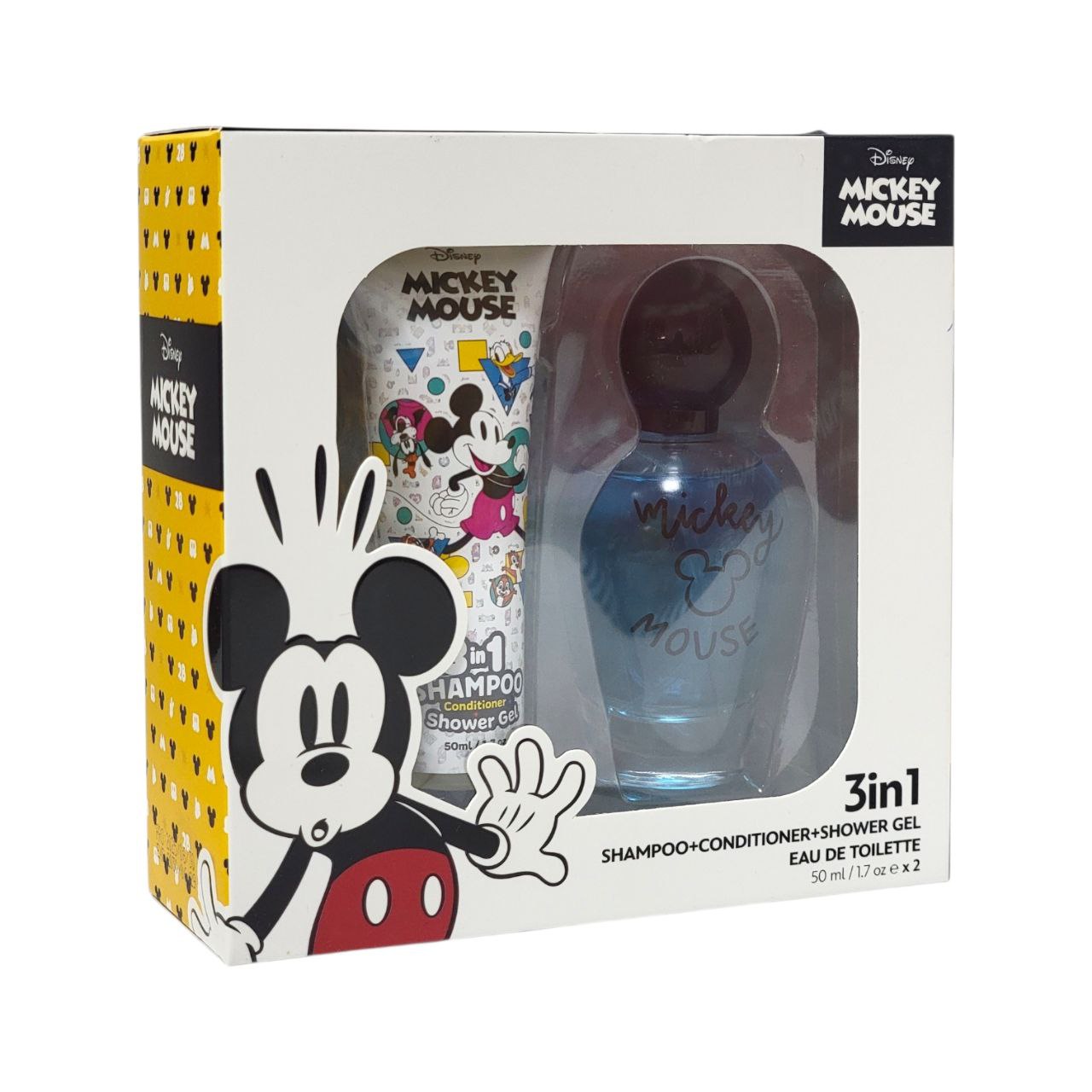 SET DE SHAMPOO 3 EN 1 PERFUME DE NIÑO DE MICKY MOUSE EDT 50ML X 2PCS (H)