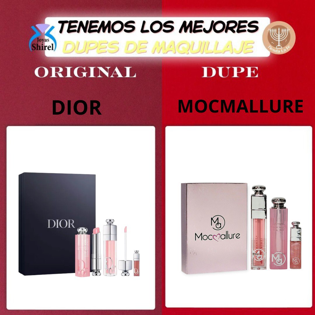 BRILLO LABIAL EN SET MOCALLURE 3 PCS (DUPE DE DIOR)