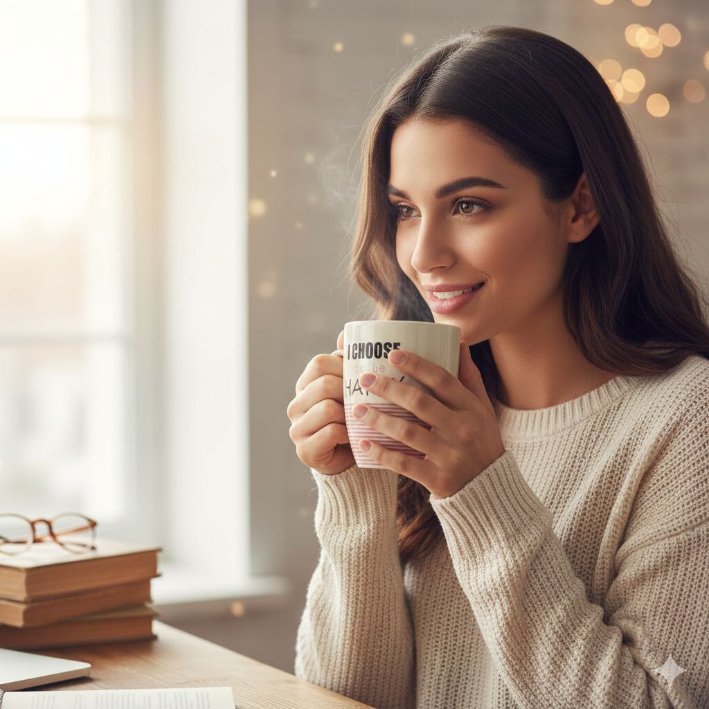 TAZAS DISEÑO ALEGRE EN BLANCO, ROSA Y NEGRO 9CM