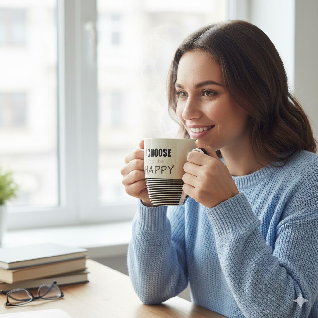 TAZAS DISEÑO ALEGRE EN BLANCO, ROSA Y NEGRO 9CM