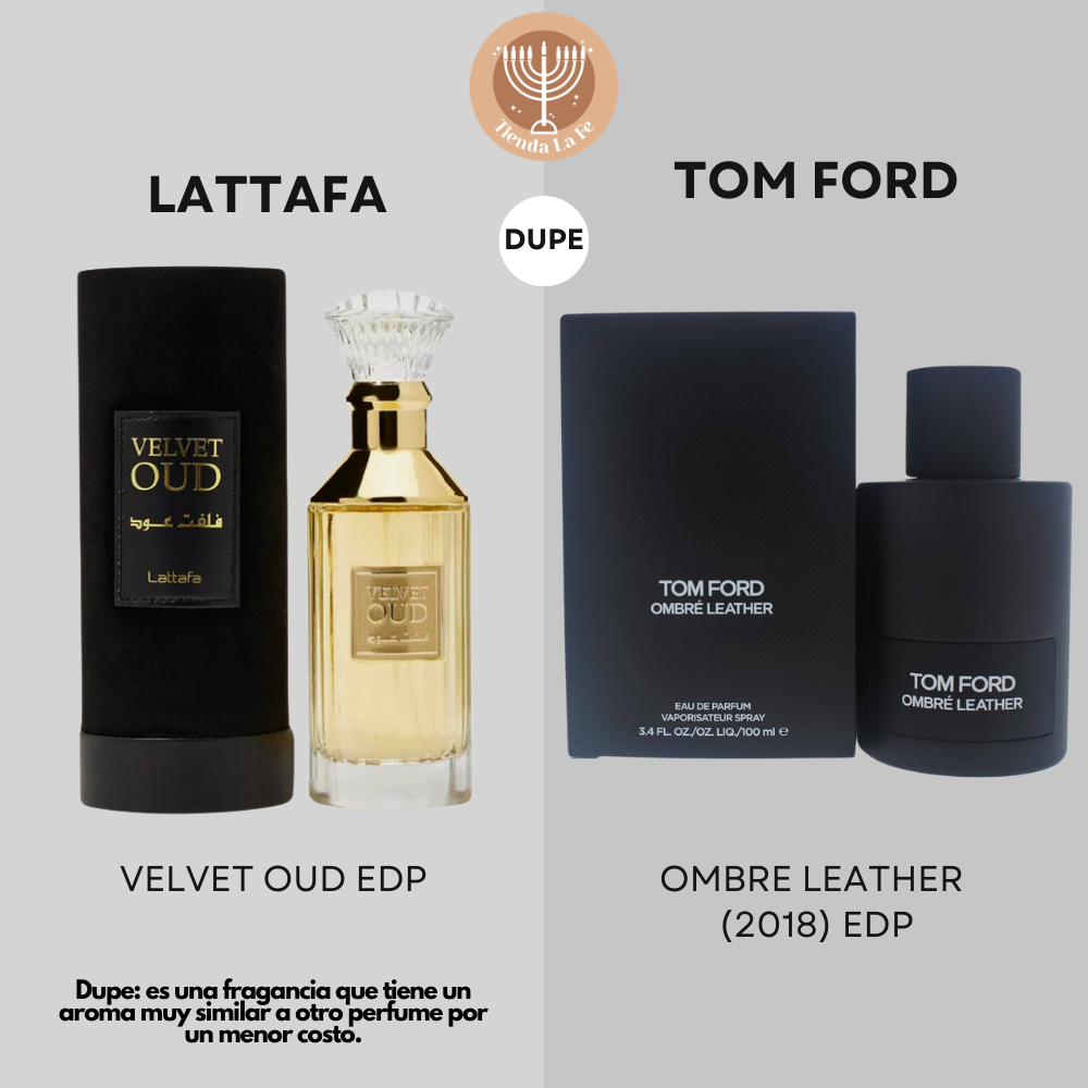 LATTAFA VELVET OUD EDP 100ML (U) (DUPE TOM FORD OMBRE LEATHER (2018) EDP)
