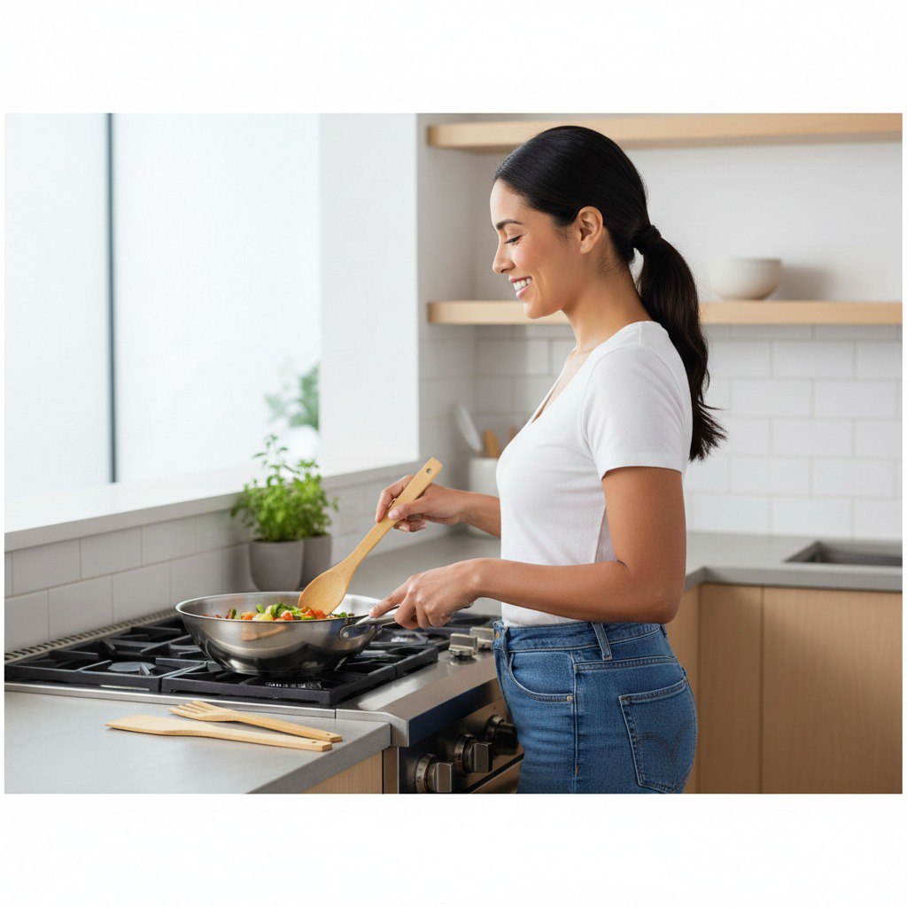 SET DE UTENSILIOS DE COCINA BAMBU 3PCS LOTUS