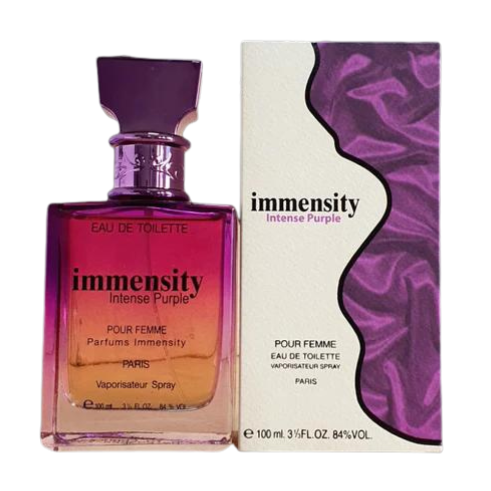 NEW BRAND IMMENSITY INTENSE PURPLE POUR FEMME EDT 100ML (M)