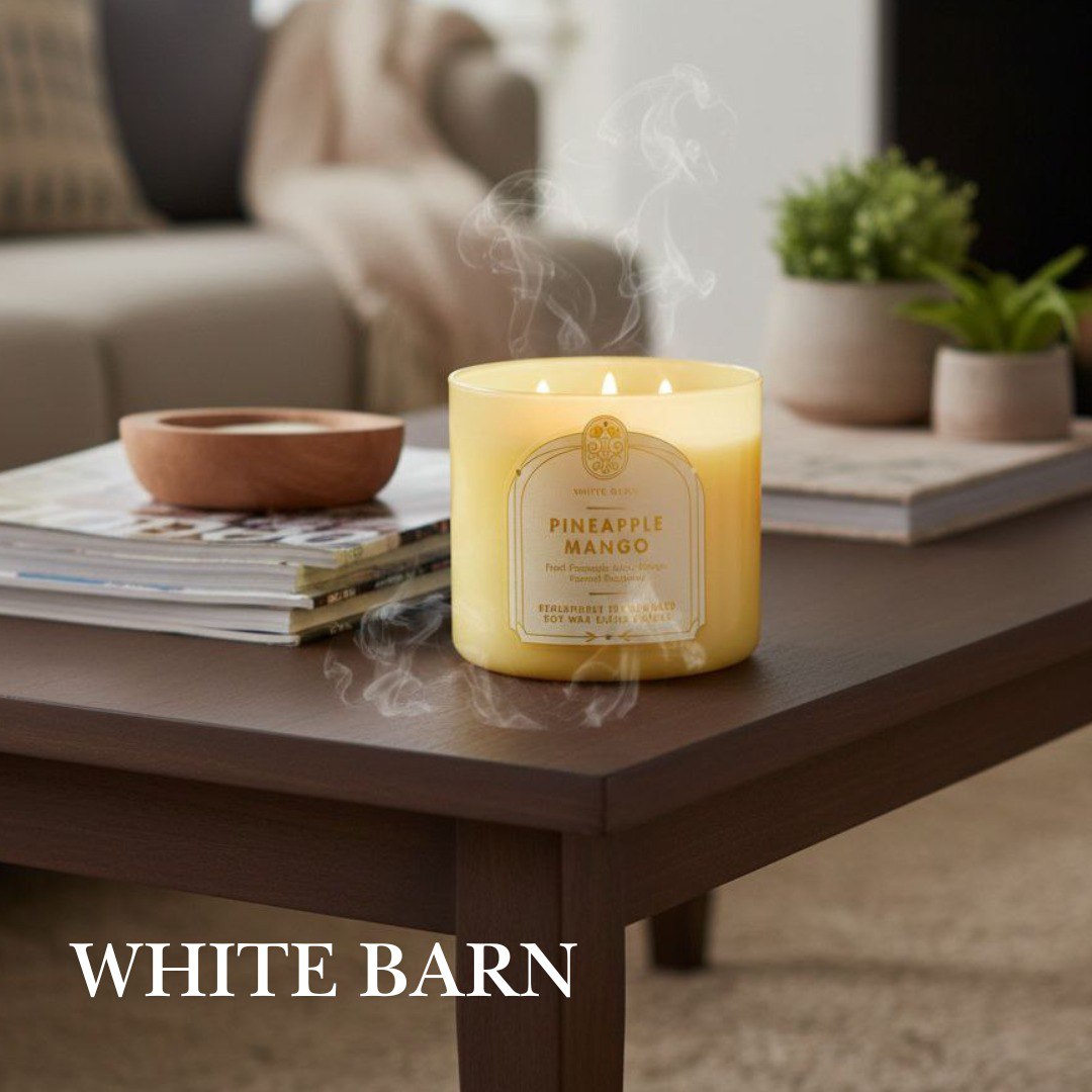 VELA AROMATICA WHITE BARN PINEAPPLE MANGO 411G