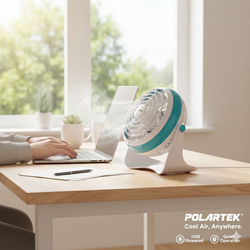 VENTILADOR DE MESA POLARTEK 15X15CM