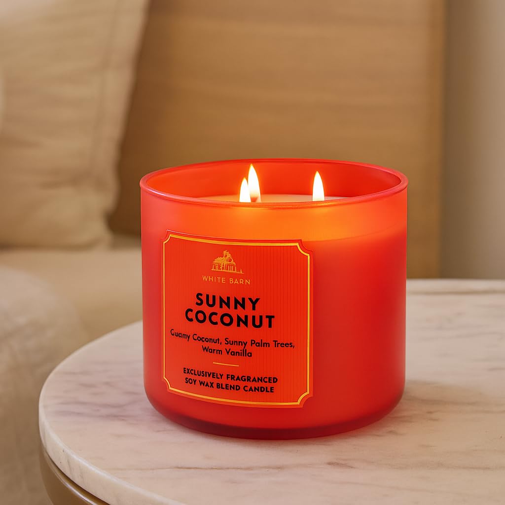 VELA AROMATICA WHITE BARN SUNNY COCONUT 411G