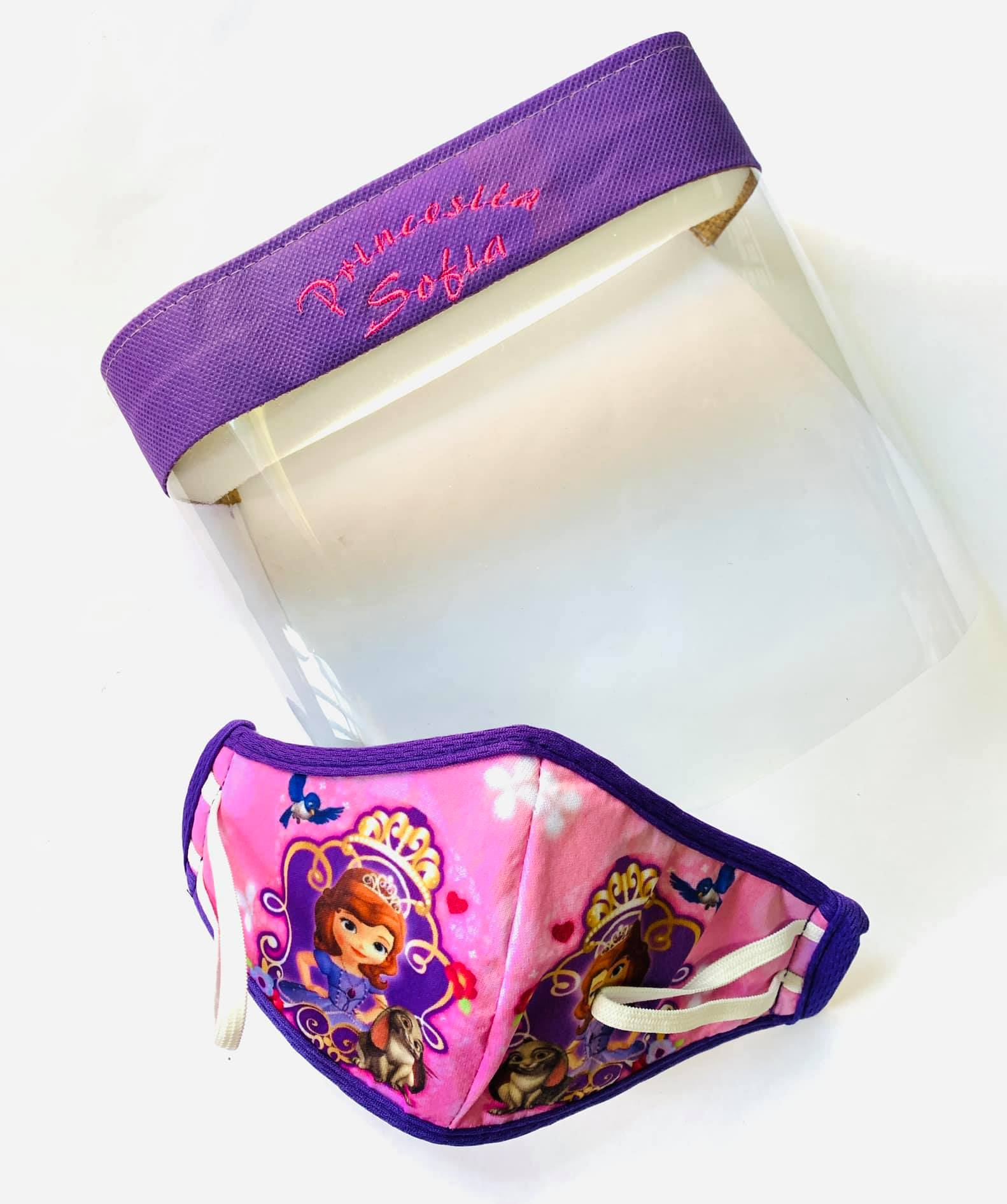 CARETA DE NIÑA CON MASCARILLA