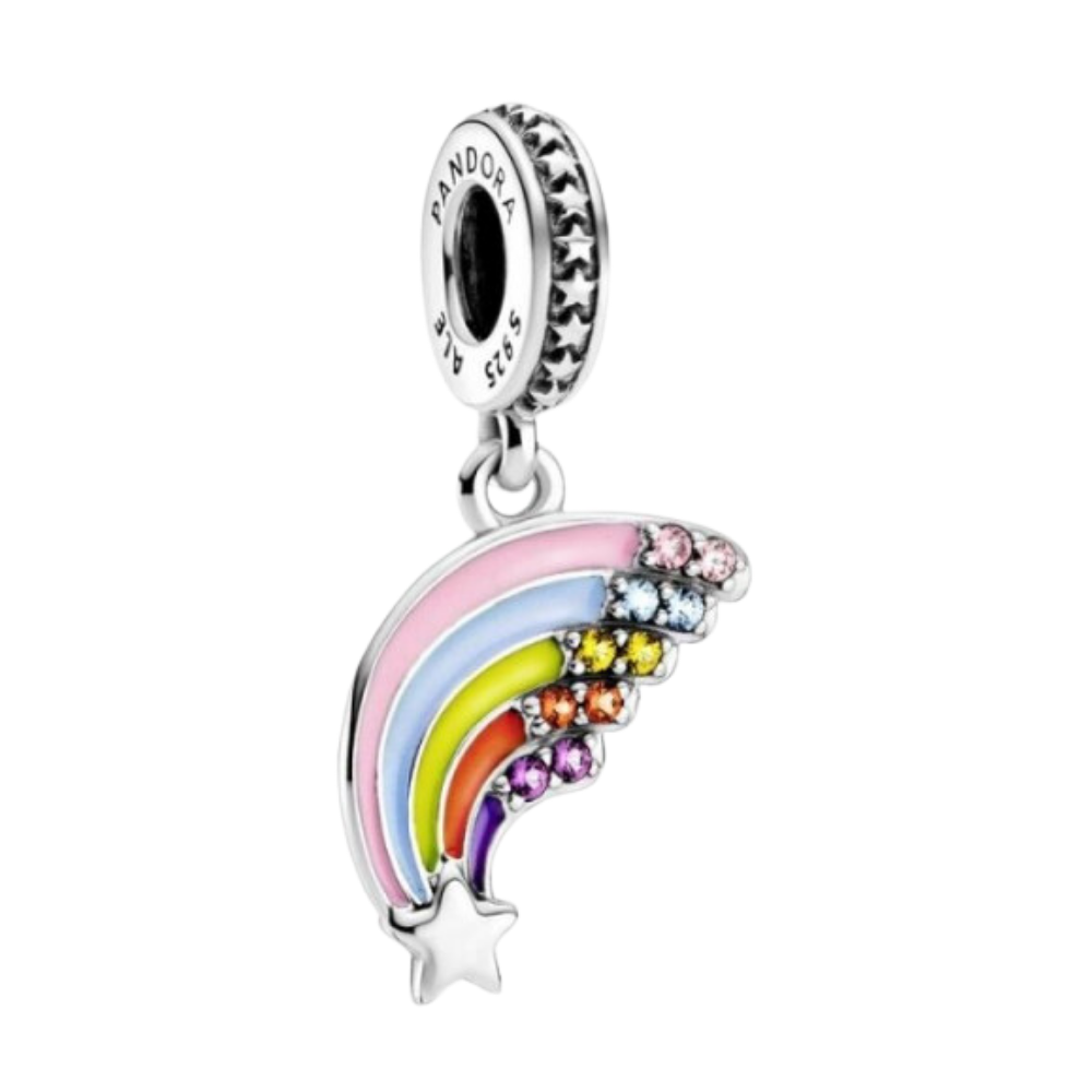 PCHARM2947 COLGANTE DE ARCOIRIS CON ESTRELLAS