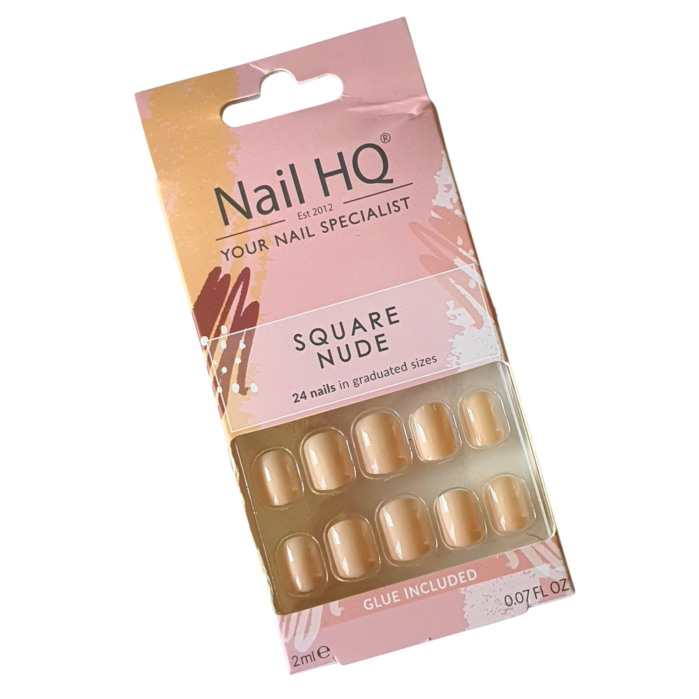 UÑAS PRESS ON NAIL HQ SQUARE NUDE