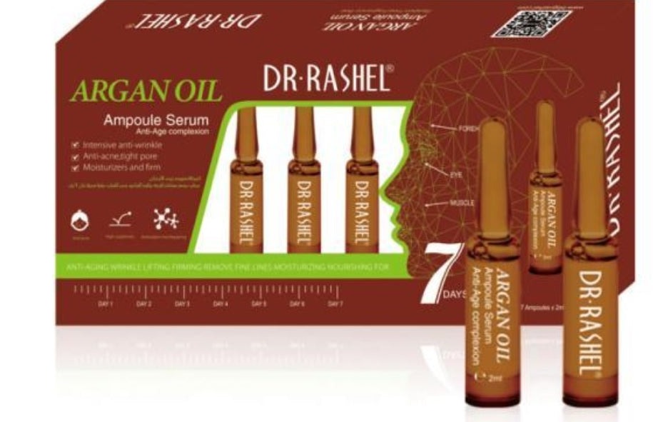 SUERO FACIAL DE AMPOLLAS CON ACEITE DE ARGAN DR RASHEL