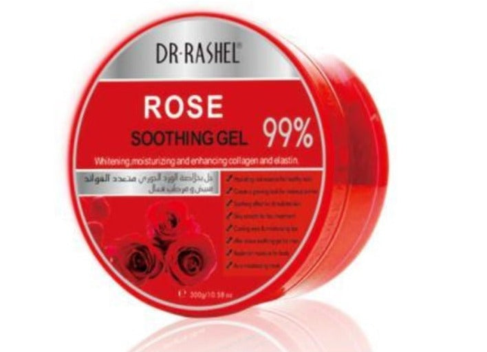 CREMA FACIAL EN GEL CALMANTE BLANQUEADORA ROSA DR RASHEL 300G