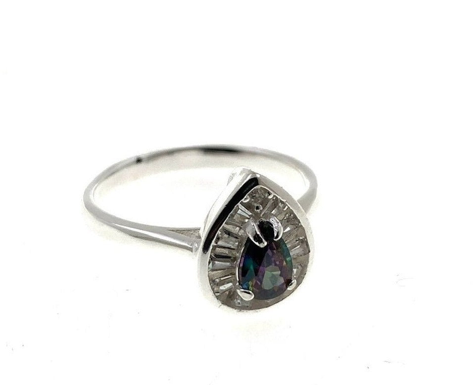 PANI1493 ANILLO GOTA TORNASOL, PLATA 925