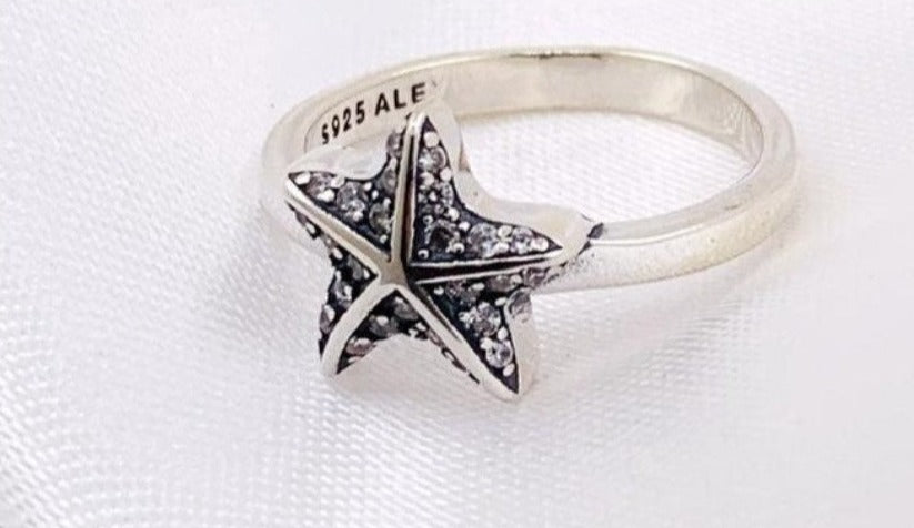 PANI1519 ANILLO ESTRELLA DE MAR PANDORA, PLATA 925