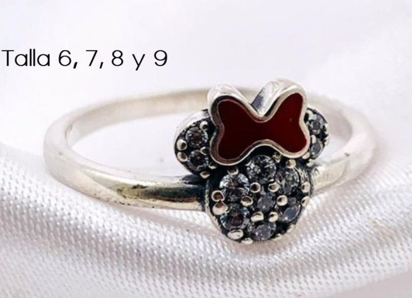 PANI1525 ANILLO MINNIE MOUSE, PLATA 925