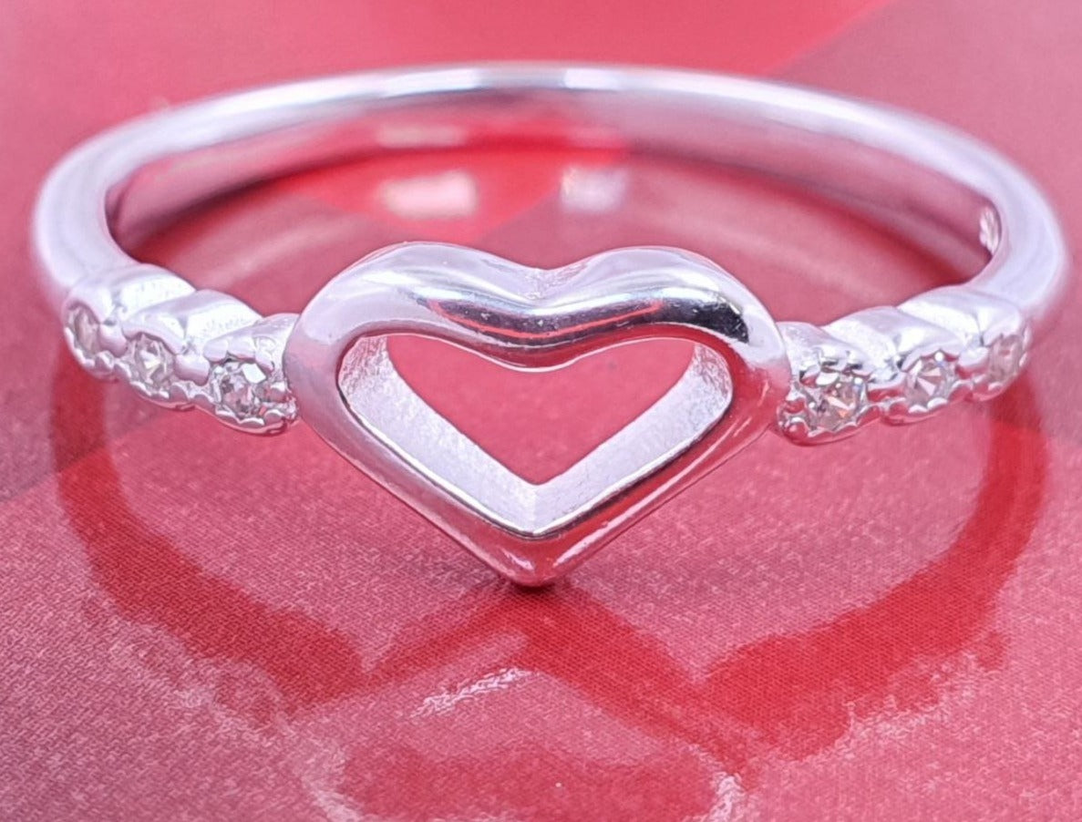 PANI1682 ANILLO CORAZON, PLATA 925