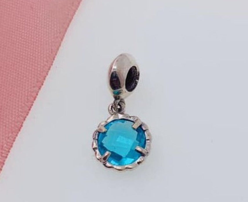 PCHARM1476 COLGANTE DIAMANTE AZUL