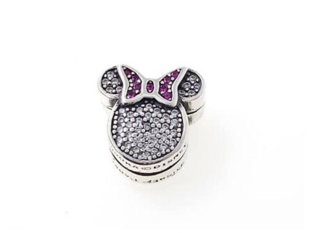 PCHARM1853 CABEZA DE MINNIE MOUSE CON CHONGO ROSADO