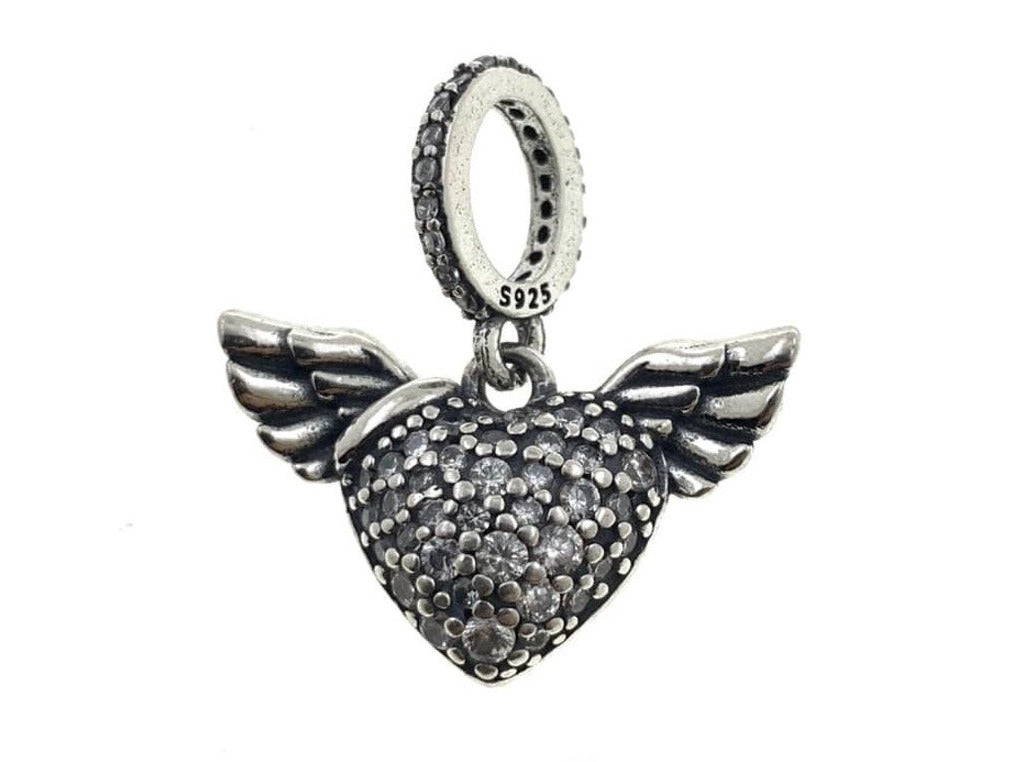 PCHARM2507  COLGANTE DE CORAZON CON ALAS