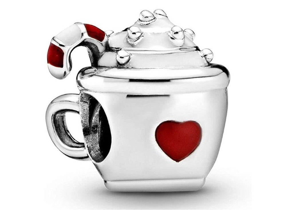 PCHARM2512 TAZA CON CORAZON Y BASTON DE DULCE